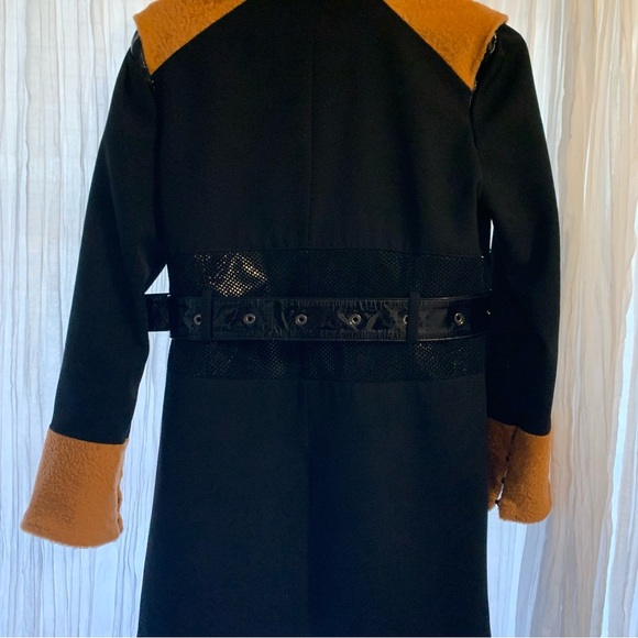 RARE Georgine Newton Wool leather Coat - Picture 5 of 16